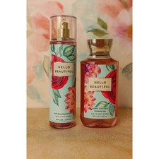 Bath Body Works Hello Beautiful Fine Fragrance Mist Shower Gel Set