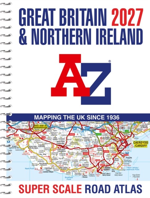 A -Z Great Britain Super Scale Road Atlas 2027 (A3 Sp... by A-Z Maps Spiral Book - Image 3