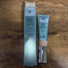 IT COSMETICS ~ CC+ NATURAL MATTE FULL COVERAGE CREAM ~ LIGHT ~ 1.08 OZ
