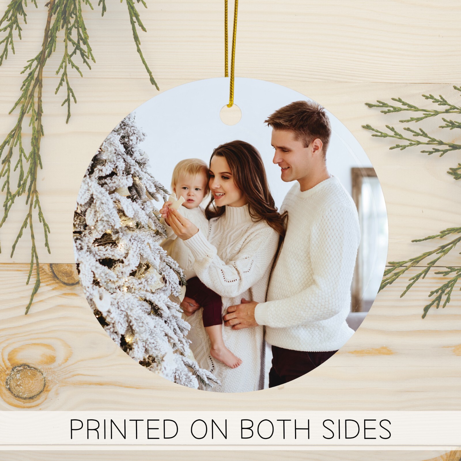 Custom Christmas Tree Ornaments Picture  | Personalized Christmas Ornaments