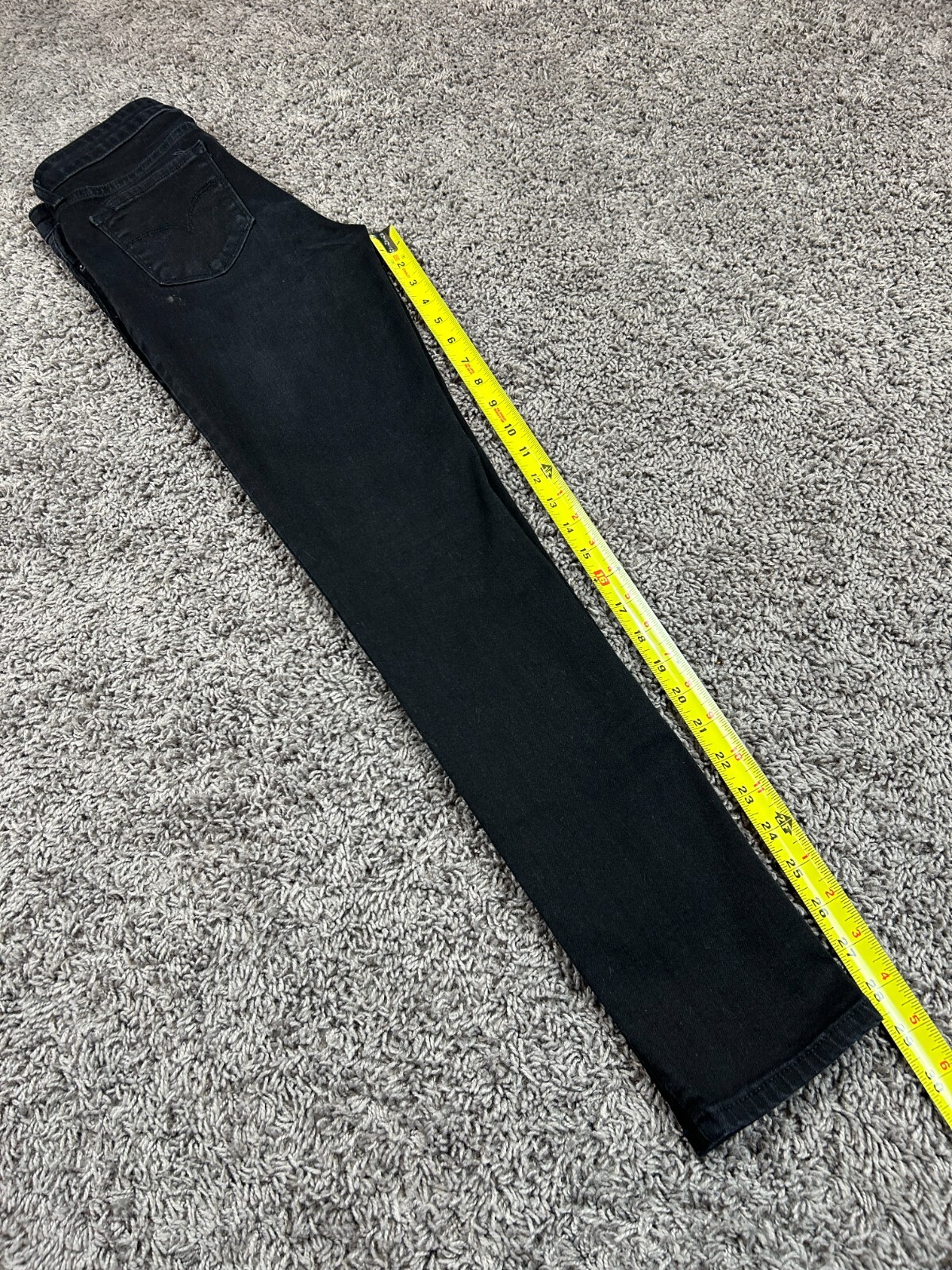 Levis 711 Jeans Women's Size 27 Black Denim Skinny Stretch (Act 27 X28.5") thumbnail 13