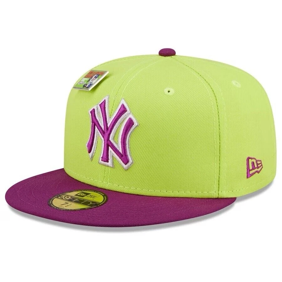 New York Yankees MLB Big League Chew Sour Apple 59FIFTY Fitted Hat 7 3/8 No Pin - Image 4 of 4