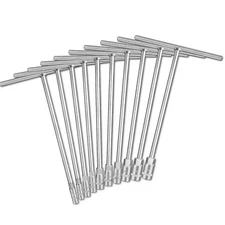 T - Handle Socket Set, Metric T Handle Wrench Set,10 Pieces(7mm-19mm）,crv,6point