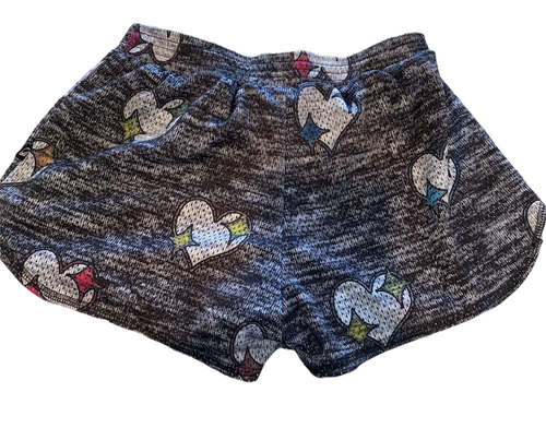 Terez big girls heathered mesh layered heart shorts L(14) - Picture 3 of 3