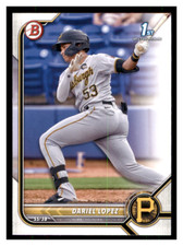 2022 Bowman Dariel Lopez RC BP-56 Pittsburgh Pirates