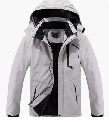 MOERDENG Men's Waterproof Ski Jacket Warm Winter Snow Coat