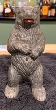 Rare Authentic c.1910-30 A.C Williams Cast Standing Bear Still Bank 5.5 Inch