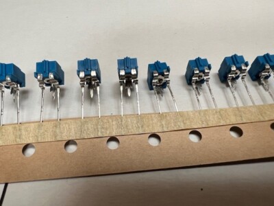 Amphenol Piher Trimmer Widerstand N6L25T3N-222 x25, 2,2K OHM 100V 20% Top Adjust