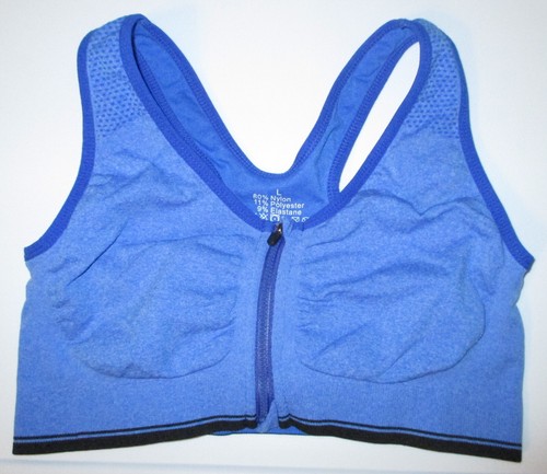 Lot of 3 Women's Front Zip Racer Back Sports Bras Yoga (Large) - Picture 38 of 43