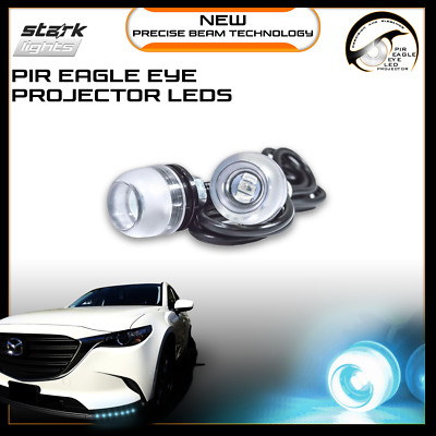 Eagle Eye 18mm Projector 3SMD LED Fog Light DRL Backup Signal - ICE WHITE 8K