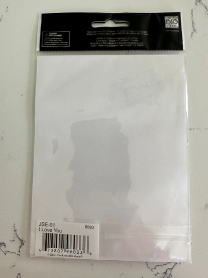 Álbum de recortes Me & My Big Ideas Small Talk Jumbo Letters I Love You rosa/negro/blanco Foto 2 de 4