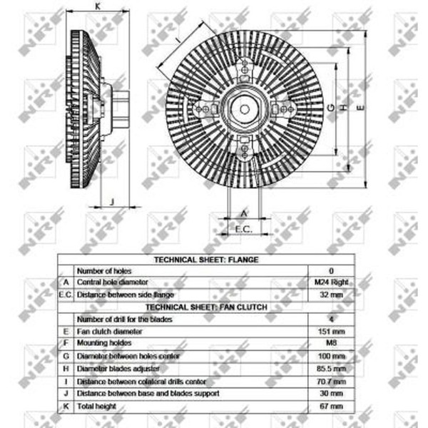 NRF 49518 Kupplung KüHlerlüFter Visko-Kupplung Visko-LüFter-image