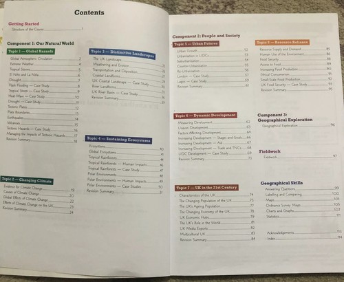 GCSE Geography revision guide + Free Workbook OCR B new Course - Picture 4 of 6