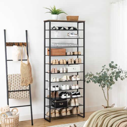 HOOBRO Große Schuhregal 12 Ebenen Schuhständer Schuhablage Schuhschrank - Bild 3 von 11