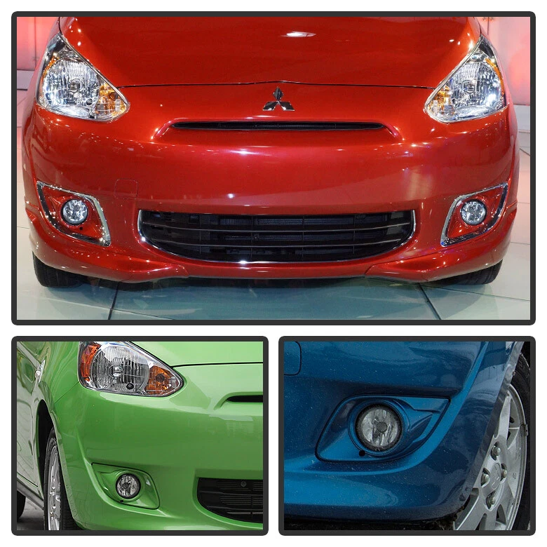 Luces antiniebla parachoques de vidrio Mitsubishi Mirage 2014-2015 con interruptor izquierda+derecha Foto 4 de 4