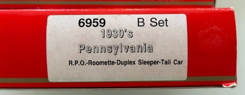 RIVAROSSI 6959 HO 1930's 'Pennsylvania Railroad' B Set - Picture 2 of 2
