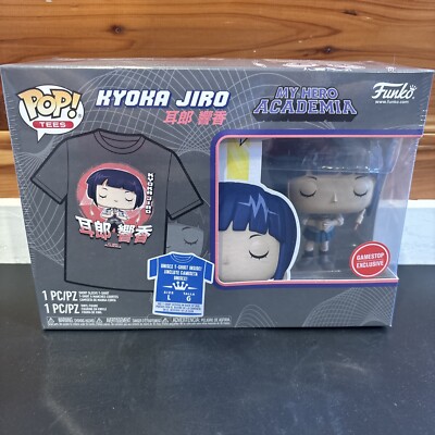 Funko Pop Tees My Hero Academia GameStop Exclusive Kyoka Jiro L T-Shirt  Sealed