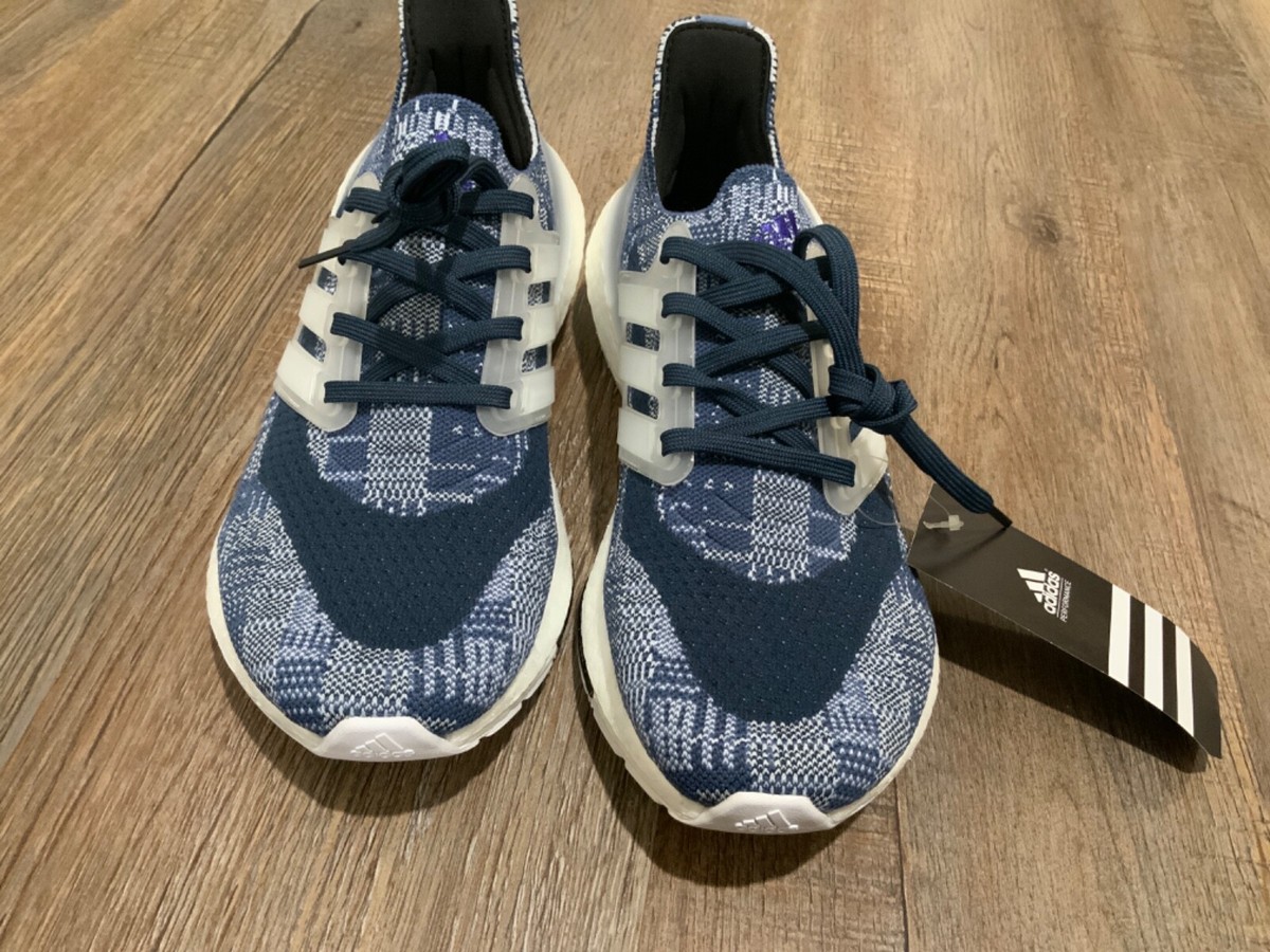 New Adidas Ultraboost 21 Prime Blue FZ3084 Running Shoes  display picture 1