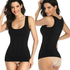 Women Slimming Body Shaper Vest Tummy Control With Bra Cami Tank Tops Shapewear