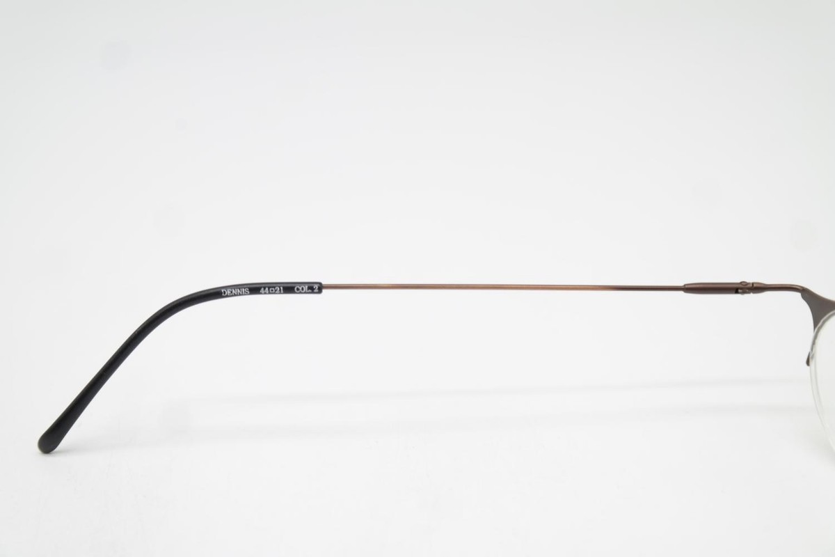 Lunettes Vintage I SPAX Fred – Monture Bronze Demi-cadre, Métal, Allemagne, Neuf Sans étiquette