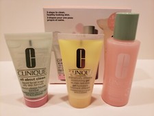 Clinique 3 Steps to Clean, Healthy Looking Skin 3 Piece Set NIB