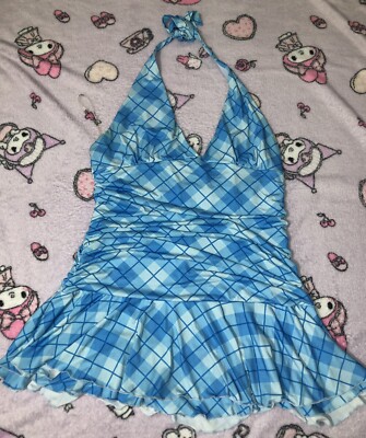 Dolls Kill CLUB EXX PLUS SIZE Plaid BLUE Dress 2X | eBay Dolls Kill CLUB EXX PLUS SIZE Plaid BLUE Dress 2X | eBay