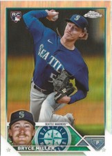 2023 Topps Chrome Update Bryce Miller #USC131 Refractor SP RC Mariners