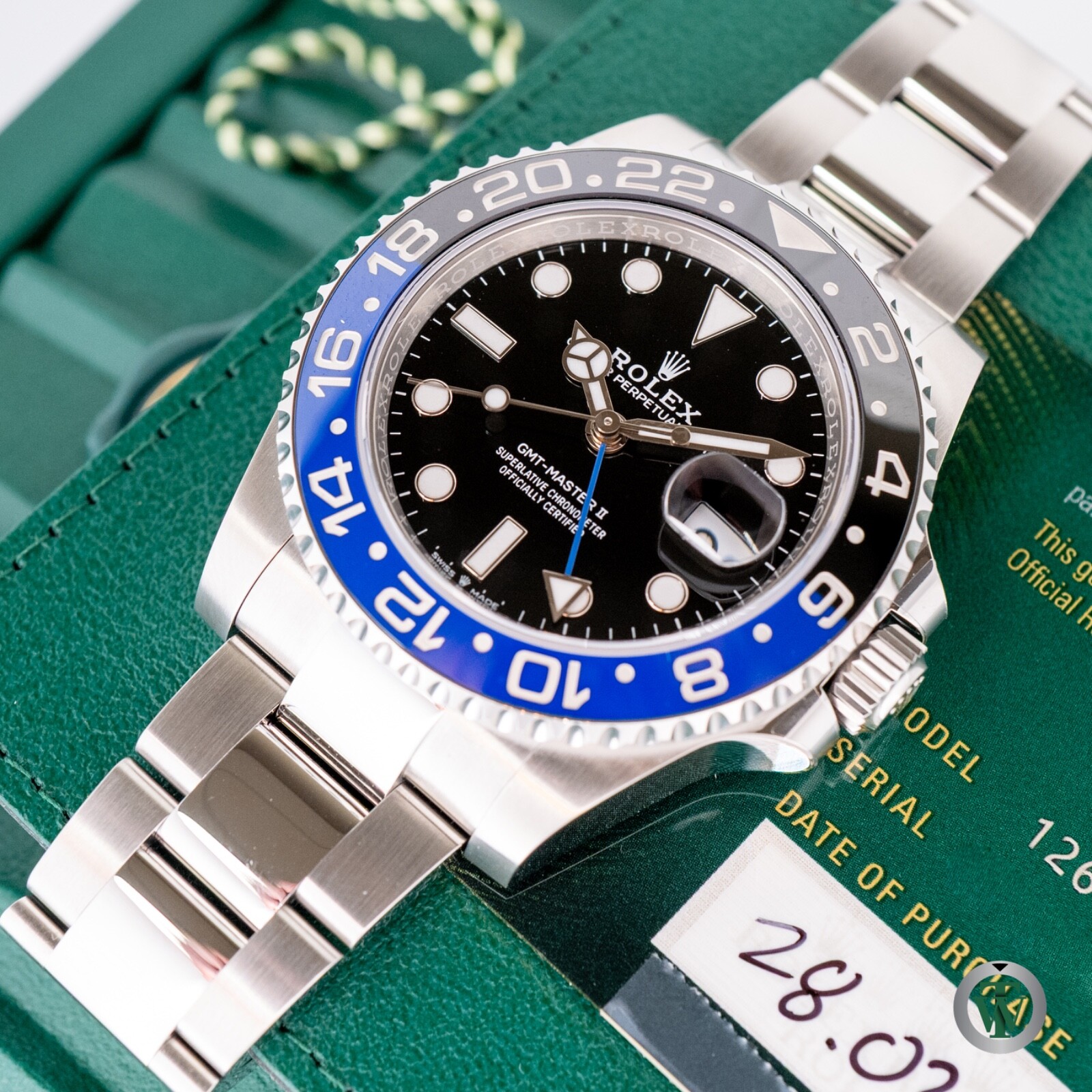 ROLEX GMT-MASTER II 126710 BLNR BATMAN OYSTER NEVER WORN 2025