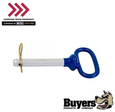 Buyers Products 66107 Blue Poly-Coated Handle on Steel Hitch Pin - 5/8 x 4"