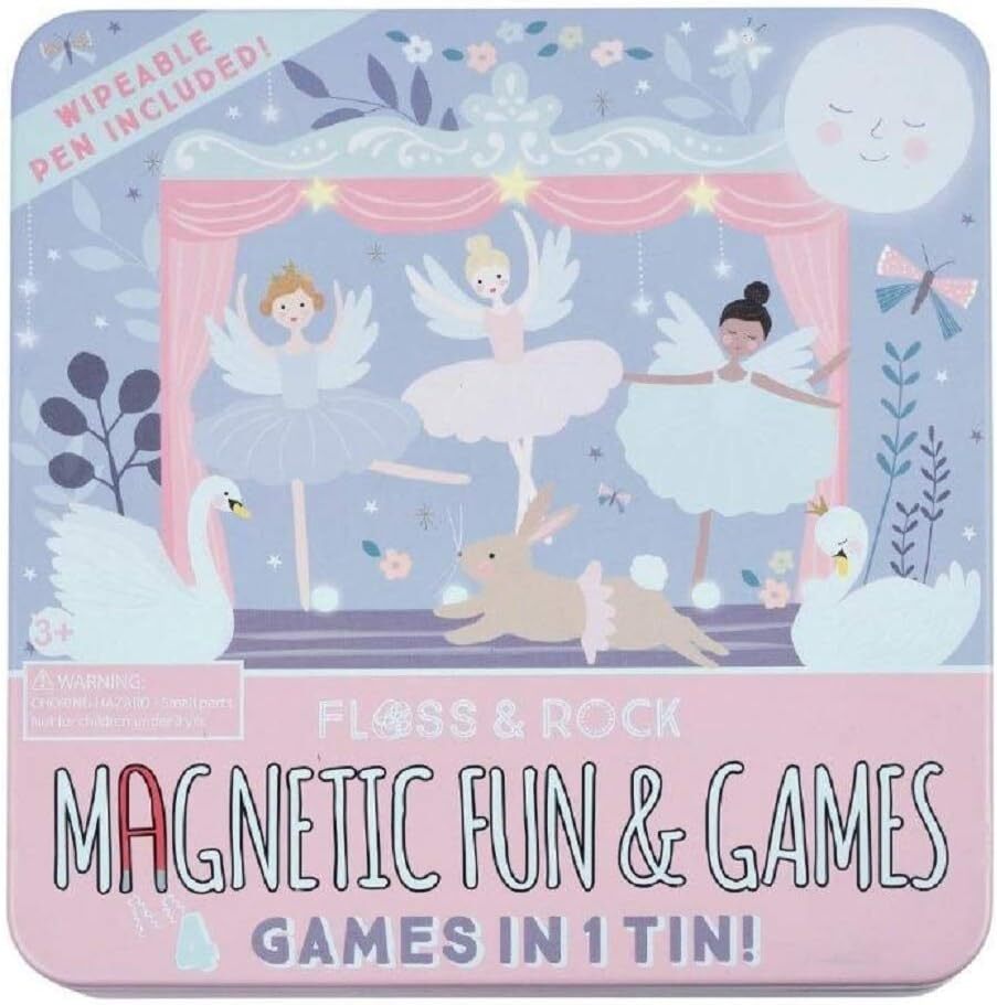 Floss & Rock Enchanted Magnetic Fun & Games Tin, 1 EA
