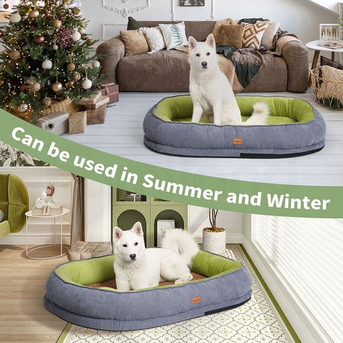 Pet Dog Calming Bed Cat Sofa Beds Removable Washable Mat Waterproof Linner Warm - Picture 389 of 462