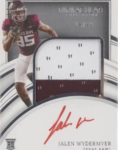 2022 Panini Immaculate Collection Collegiate Jalen Wydermyer #80