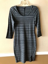 NWOT Women's Express Dress 3/4 Sleeve Black/Gray Size S