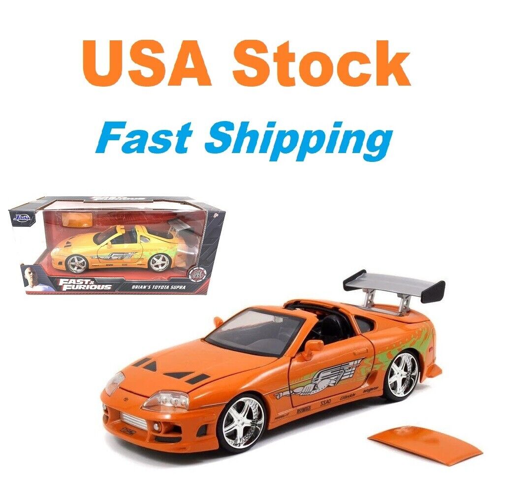 Fast And Furious Brian's Toyota Supra, JADA, Diecast Toy Car