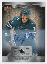 2023-24 Upper Deck Engrained Autograph White Birch #18 William Eklund 11/50 !!