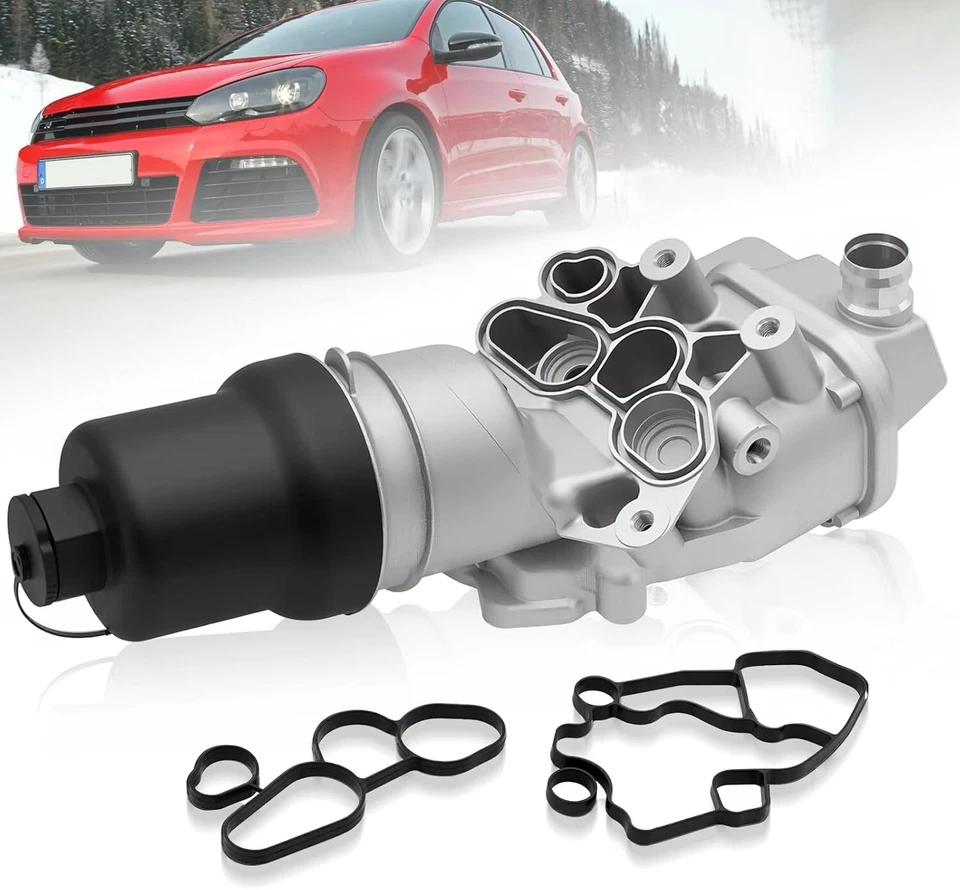 Upgraded Aluminium Oil Cooler Filter Housing fit 2005-2009 Audi A4 Quattro 2.0L - Image 3 of 4