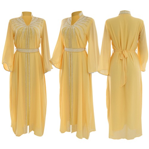Dubai Women Muslim Long Robe Abaya Maxi Dress Cocktail Party Dresses Kaftan Gown - Picture 34 of 62