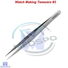 Watchmakers Precision Tweezers Fine Point 3 Watch Repair Jewellery Making Tool