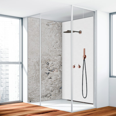 Duschrückwand Wandverkleidung Badrückwand 3MM Aluverbund Beton Grob - 0936