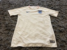 Nike England 2018-19 Home White Football T-Shirt Kids UK Size 13 - 15 Years