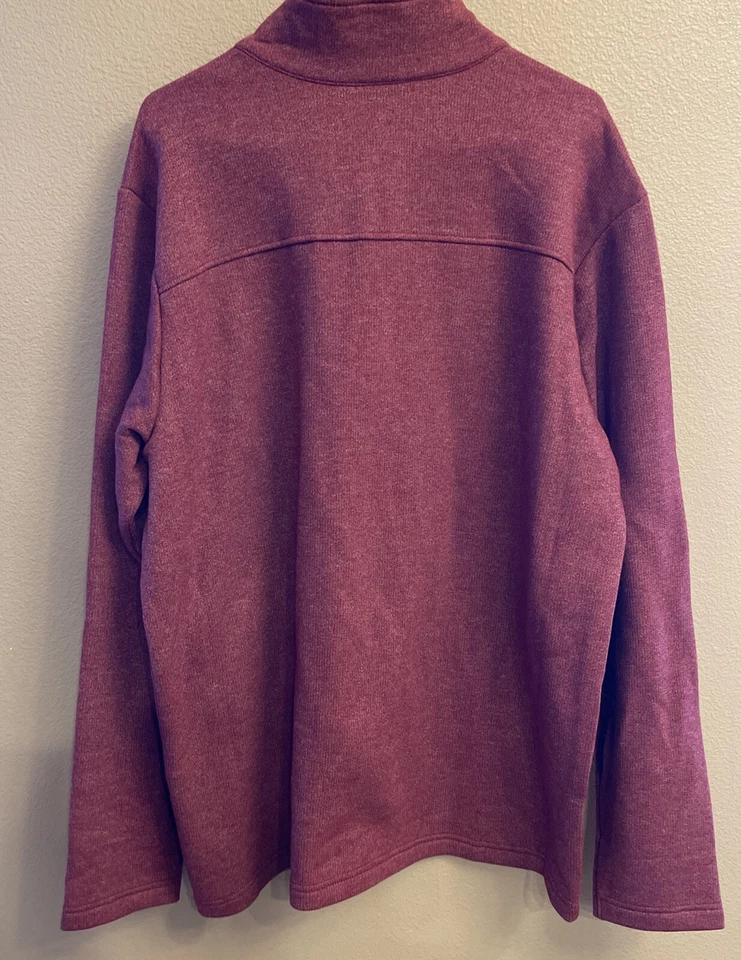Suéter Pullover Columbia Para Hombres Great Hart Mountain III 1/2 Cremallera Carmesí Talla L Foto 3 de 4