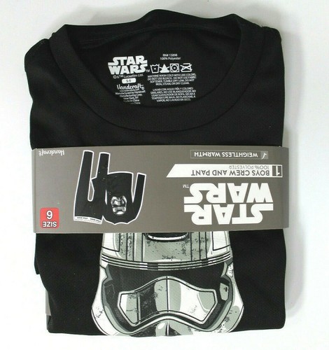 Star Wars Boys' Long Sleeve Crew Pajama Shirt and Pant Set Size 6 Black NWT - Picture 2 of 3