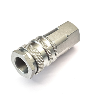 Raccordo Rapido Per Aria Compressa 3/8 - 1/2 BSP - Intercambiabile Con Cejn 430, Rectus 30 - Acciaio Zincato