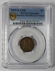 1909 S VDB Lincoln Wheat Penny PCGS AU Detail