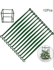12-Plant Support Stakes*Vegetable Trellis*Tomato Garden*Climbing Holder*