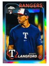2024 Topps Chrome Wyatt Langford #122 Refractor RC SSP