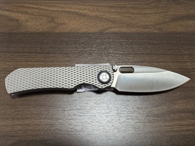 Kunwu Excalibur Knife 3.75'' Vanax Titanium Lefty-Left Handed Brand New