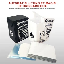Auto-Lift Card Storage Box Case Holder for PTCG Trading Cards With Cards Sleeves