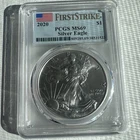 2020 $1 American Eagle PCGS MS69 FIRST STRIKE 1 oz Silver .999 True Auction