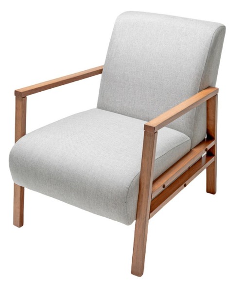 Wohnzimmer Sessel Einrichtung Luxus Polstersessel Grau Design Textil-image